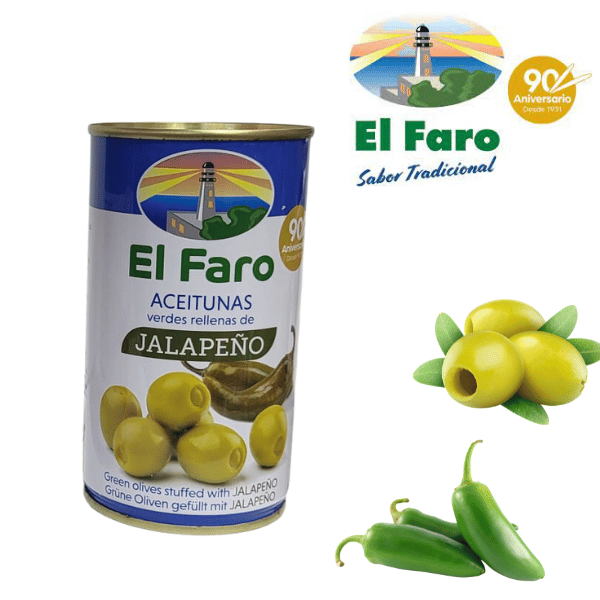 Spanische Oliven mit Jalapenos